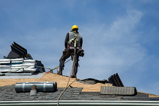 Professional Roof Replacement technician working in Cameron, OH